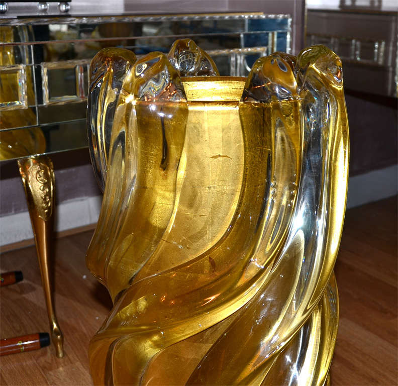 20th Century Huge vase in Murano glass by A.Fabiani.