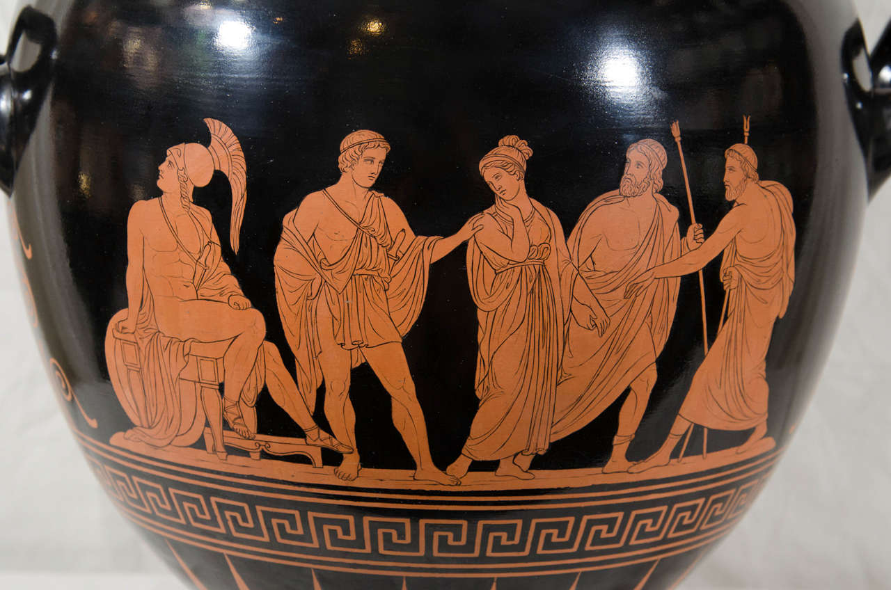 greek key vase