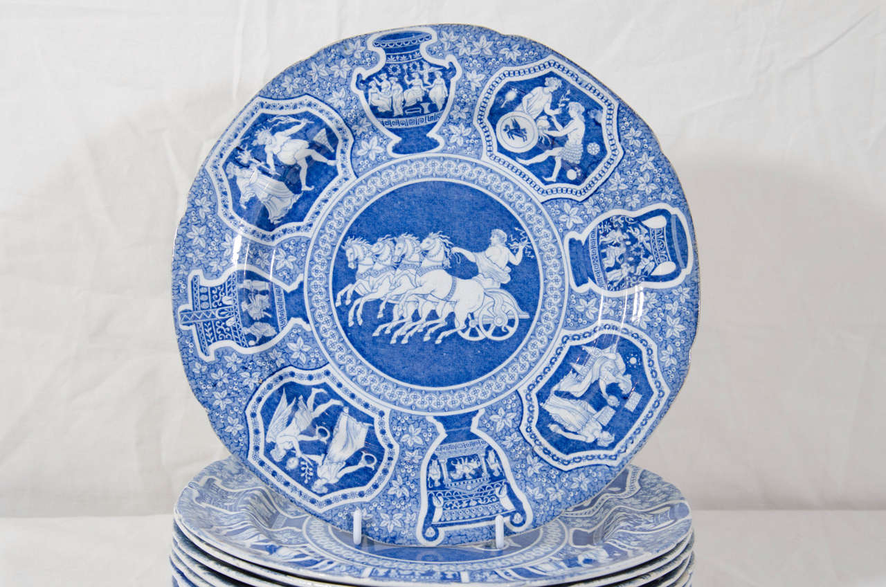 Antique Blue and White Dishes "Greekware" at 1stDibs antique blue and