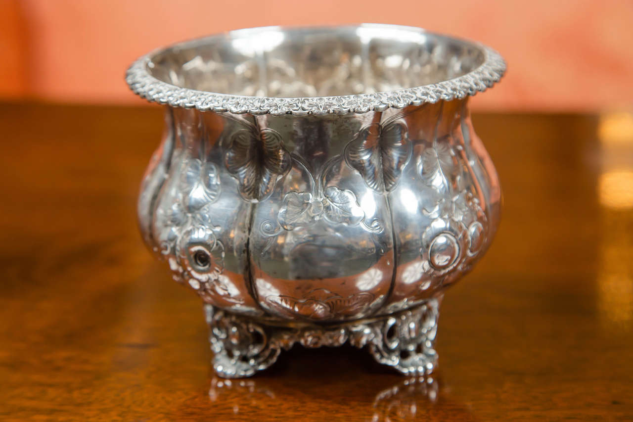 Engraved Silver Dish by A. Rumrill .Co