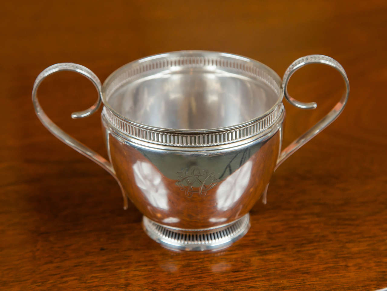 Sterling two handled cup with monogram
