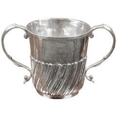 Antique English, Silver Porringer, circa 1880s