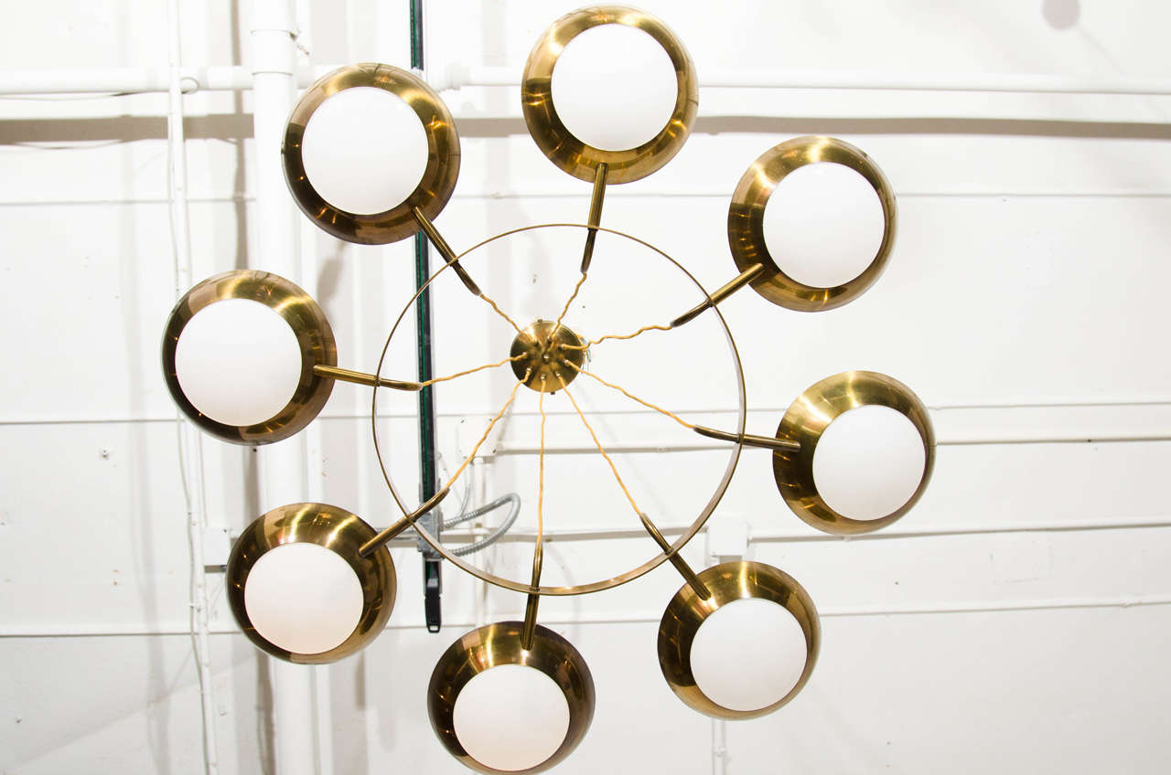  Chandelier in the Style of Gino Sarfatti for Arteluce For Sale 2