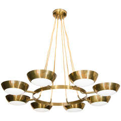  Chandelier in the Style of Gino Sarfatti for Arteluce