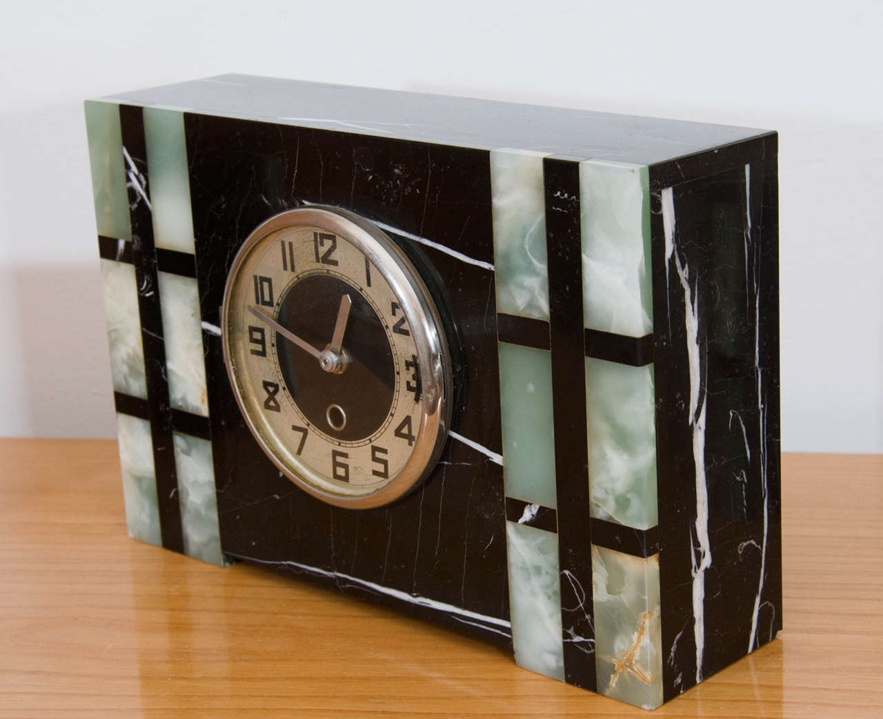 Art Deco Mantle Clock and Garniture 2