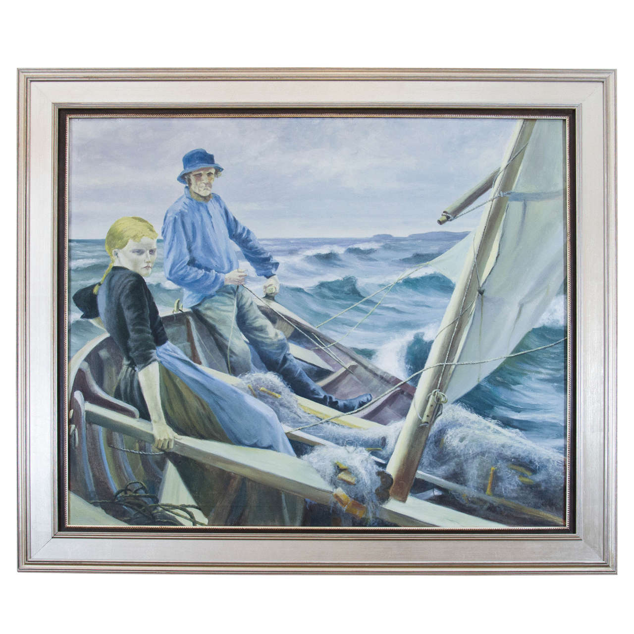 "Scandinavian Seascape, " Painting For Sale
