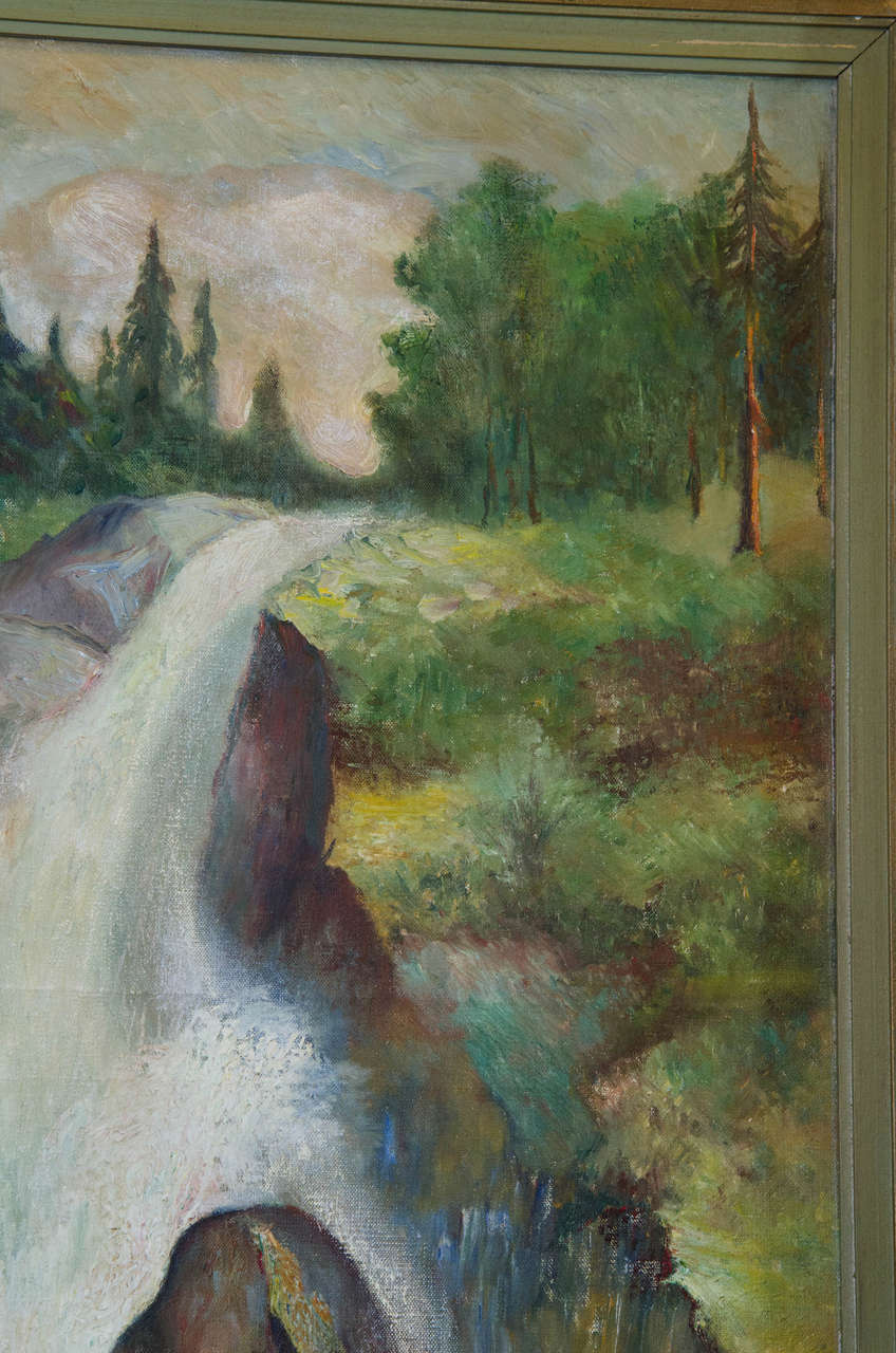 Swedish Landscape, Painting In Good Condition For Sale In New York, NY