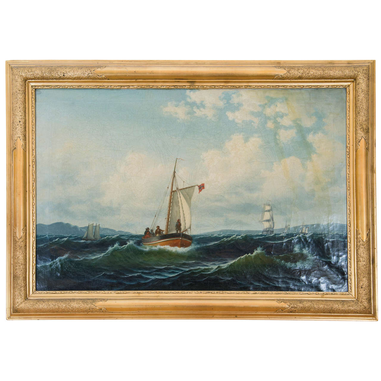 "Nordic Seascape, " Painting, circa 1840