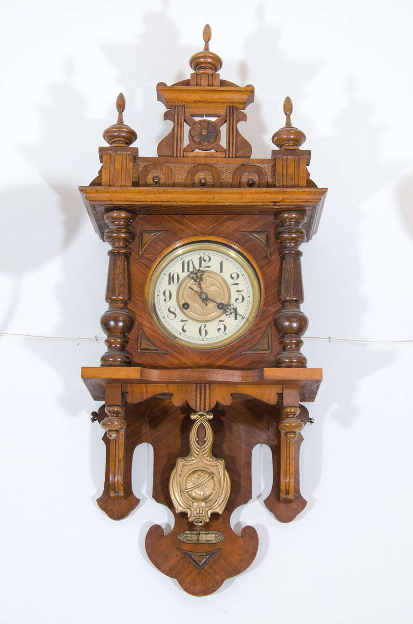 Renaissance Revival Chiming Wall Clock