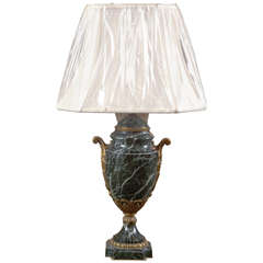 French Marble & Gilt Bronze Lamp