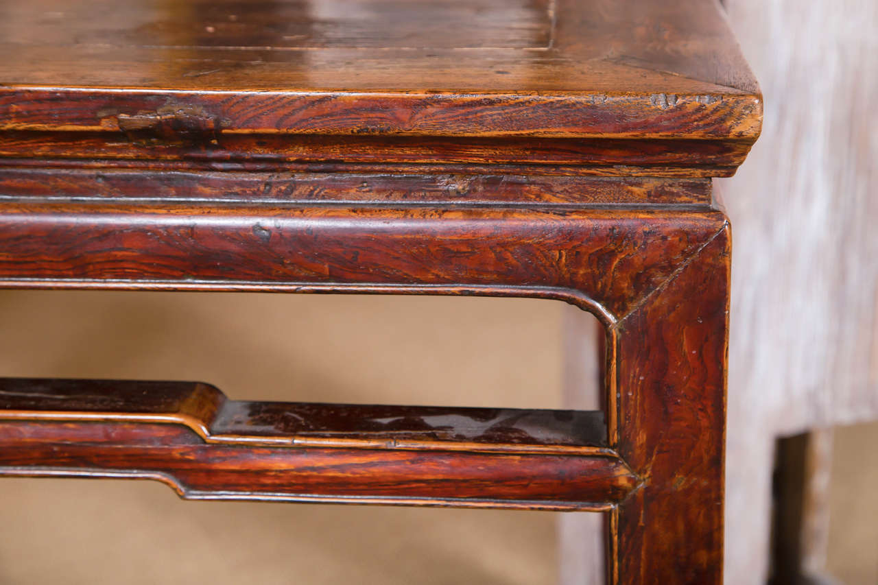 19th Century Chinese Elmwood Console Table