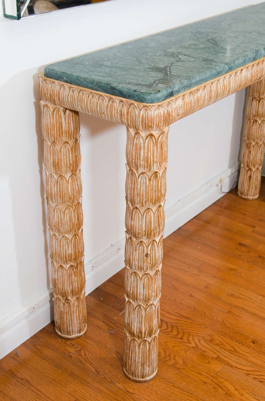 Italian Marble-Top Console Table