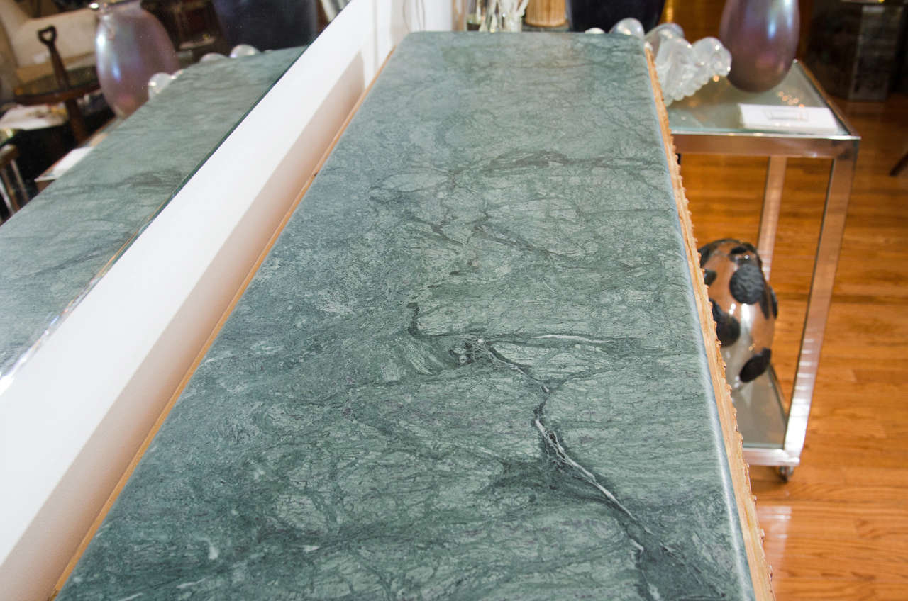 Mid-20th Century Marble-Top Console Table