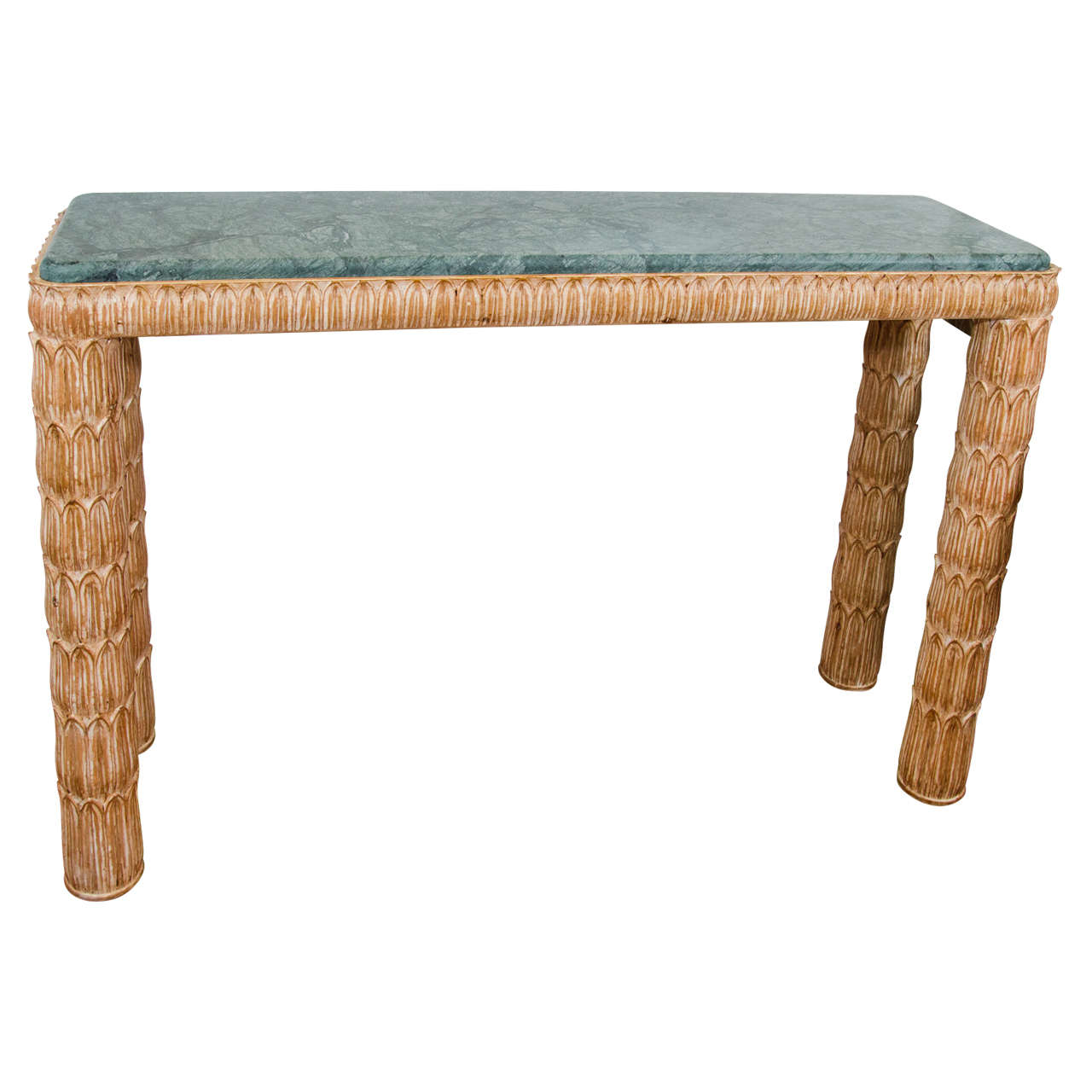 Marble-Top Console Table
