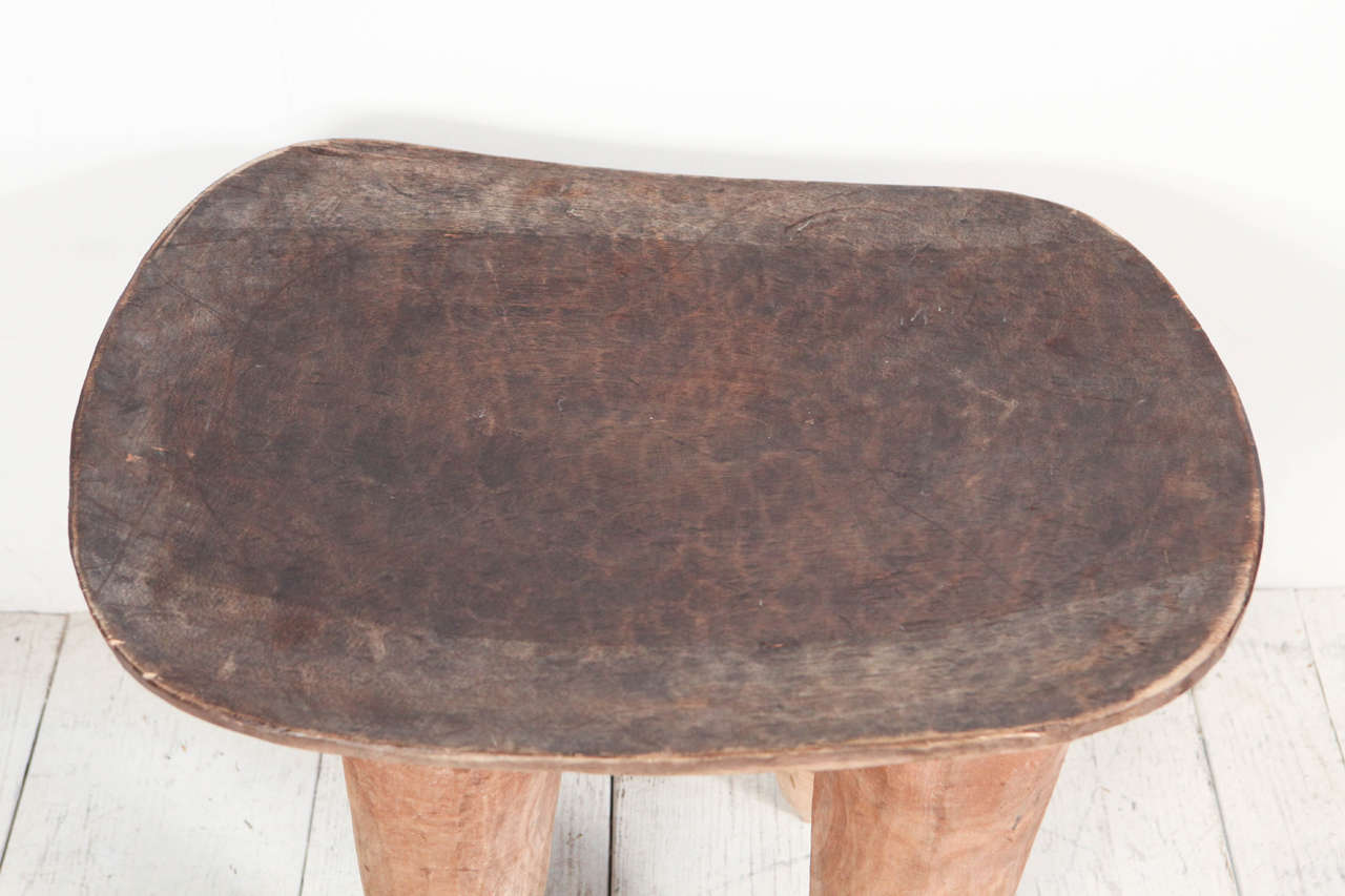 african wood stool