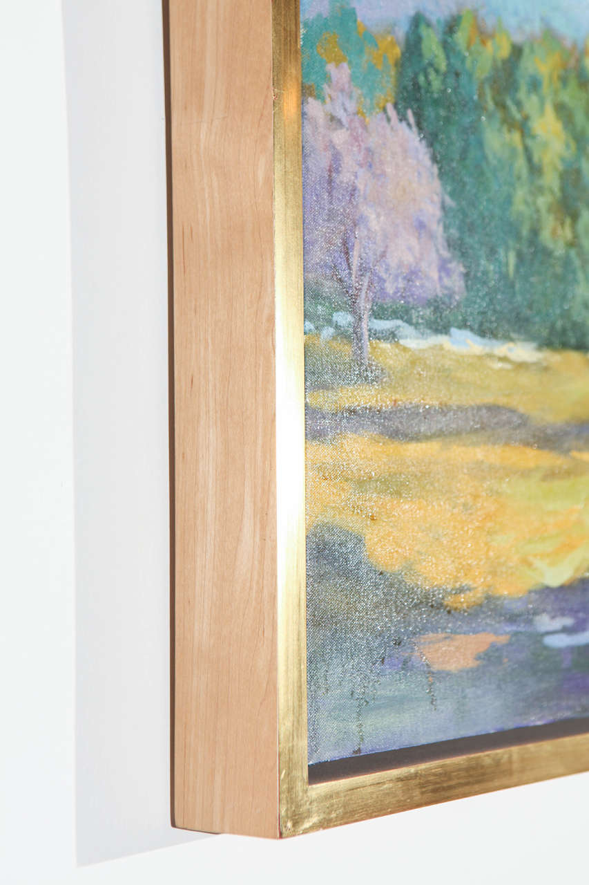 Plein Air Kalifornien Landschaft Gemälde in Goldrahmen (20. Jahrhundert)