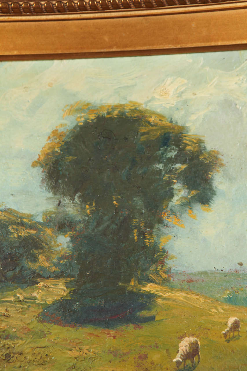 old painting on wall