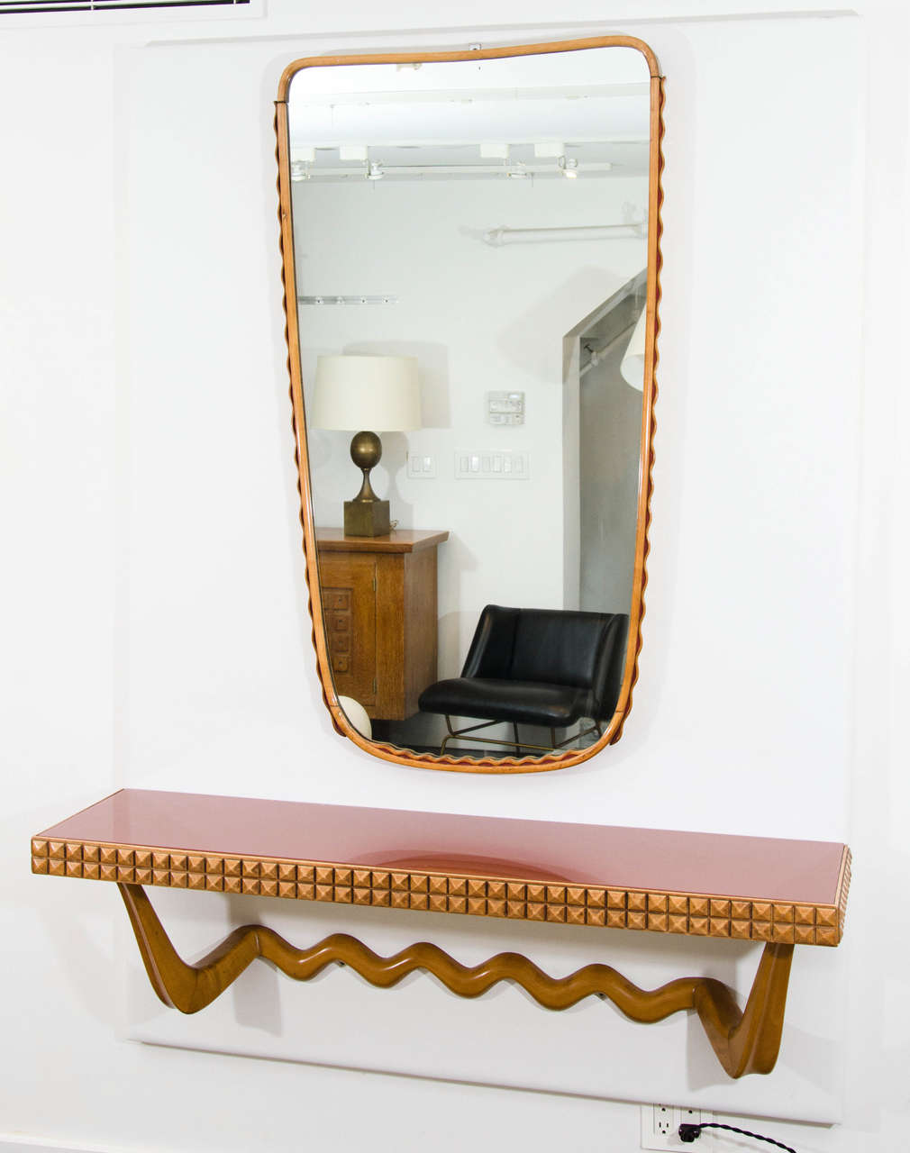Osvaldo Borsani Mirror In Excellent Condition In Newburgh, NY
