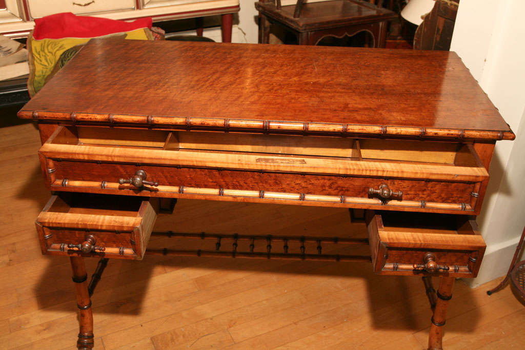 Faux Bamboo Desk