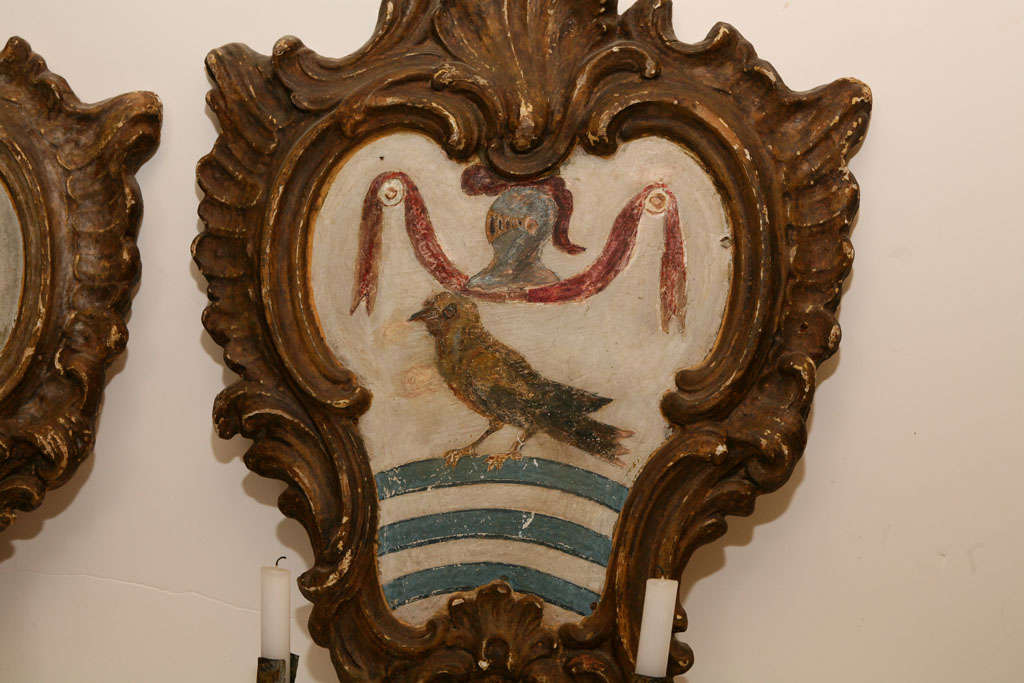 Pair of 19th century candle sconces