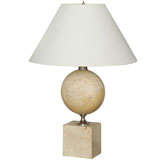 Mid-20th Century Travertine Lamp Mid-20th Century Travertine Lamp