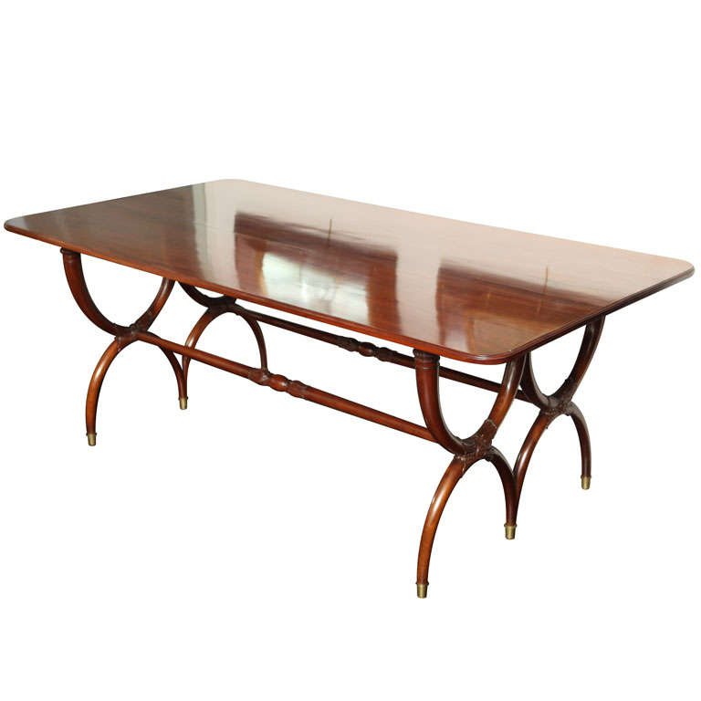 Early 20th Century Walnut Dining Table For Sale