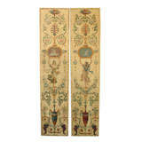 Pair of Painted Panels on Canvas Pair of Painted Panels on Canvas