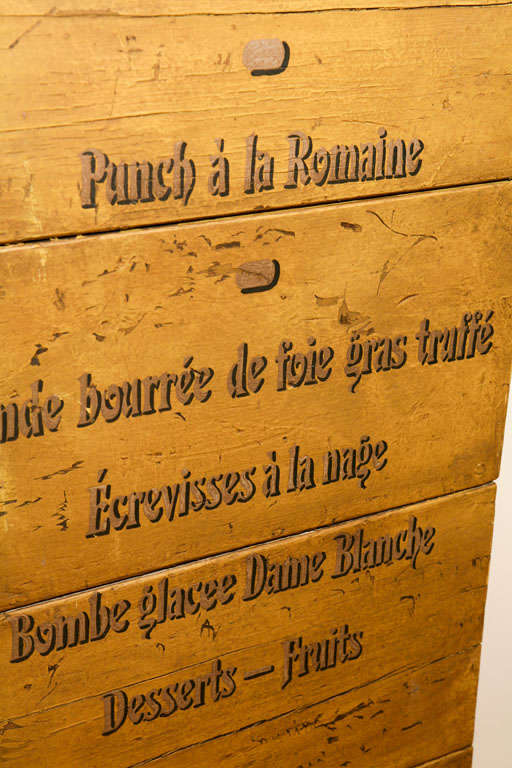 French restaurant menu sign 1