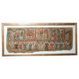 Magnificent Museum Quality 18thc. Painted Swedish Folk Art Mural