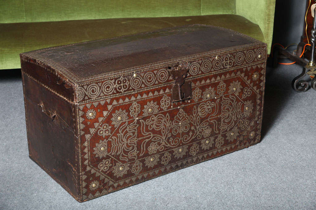Fine 17th century Studded Travel Chest