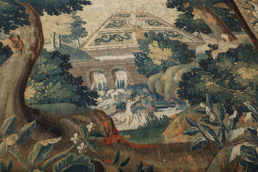 Beautiful 17th Century Flemish Verdure Tapestry 4