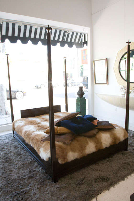 American Queen Size Four-Poster Bed by Tommi Parzinger
