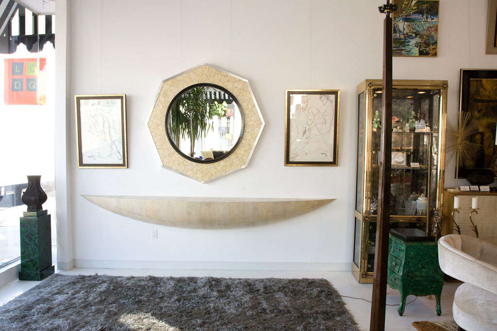 Wall mounted Shagreen Console