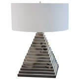 Silver Plated "Pyramid" Table Lamp