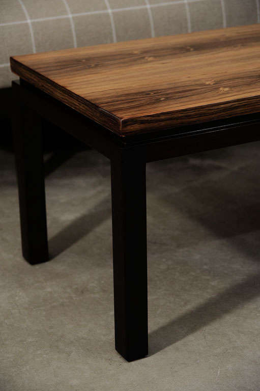 Harvey Probber bleached rosewood coffee table