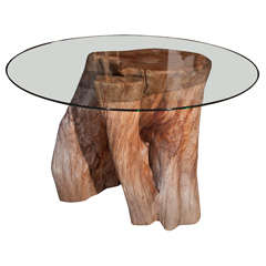 Fabulous Tree Trunk Base Table