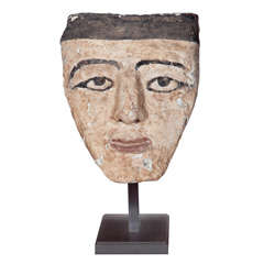 Antique Rare 2000  Year Old Egyptian Sarcophagus Mask