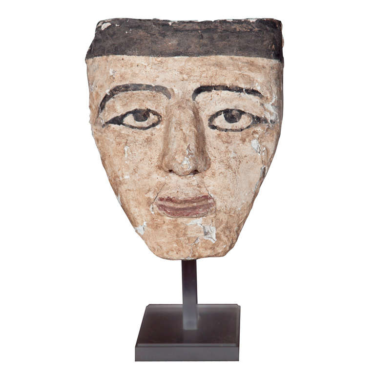 Rare 2000  Year Old Egyptian Sarcophagus Mask