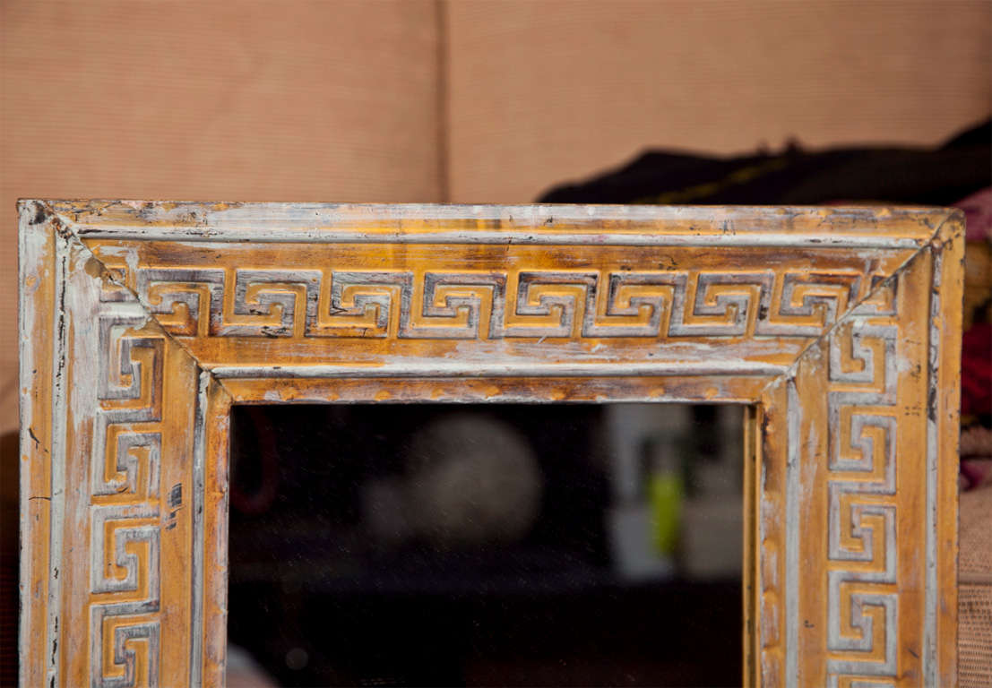 Pair Greek Key Mirrors In Good Condition In Stamford, CT
