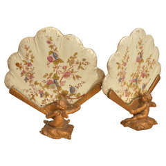 Pair of 19th Century Table Screens