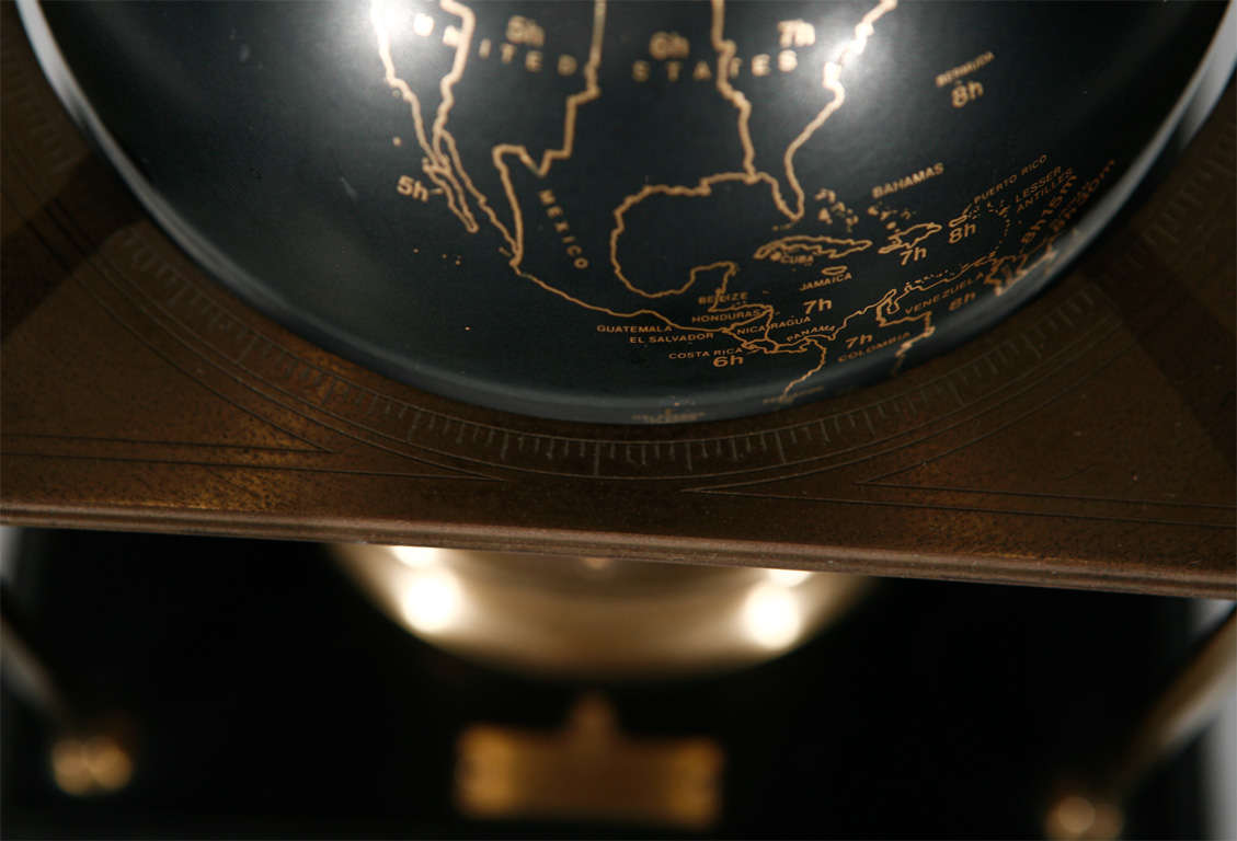 Late 20th Century World Clock for The London Royal Geographic Society