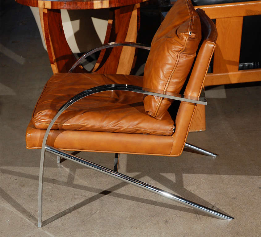 American Lounge Chair in the Style of Paul Tuttle For Sale