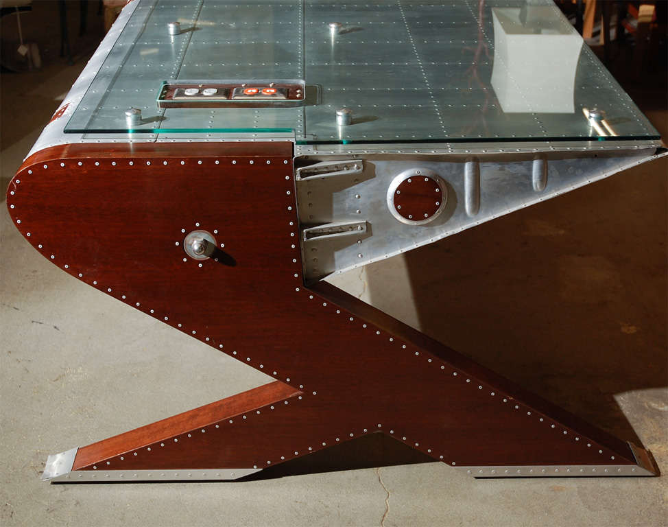 'Airplane' Desk at 1stDibs airplane desk, aviation desk, aircraft desk