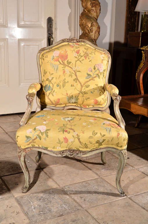 French Louis XV Fauteuil