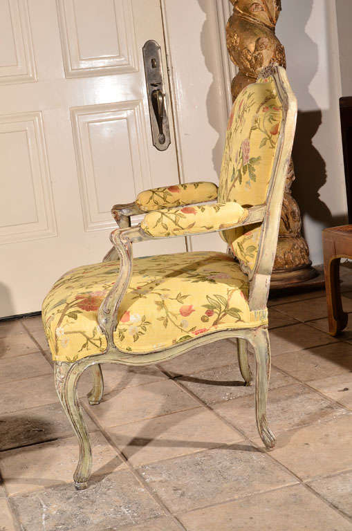 18th Century and Earlier Louis XV Fauteuil