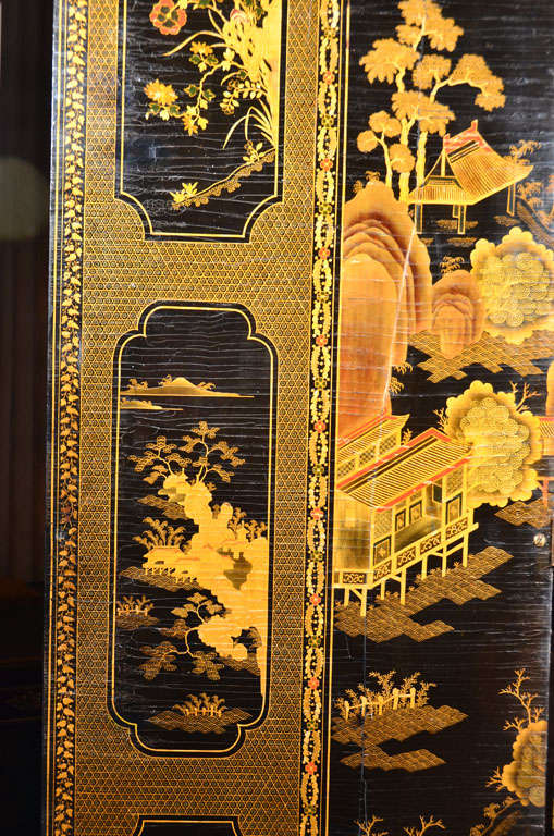 Large Chinese Eight Panel Screen 3