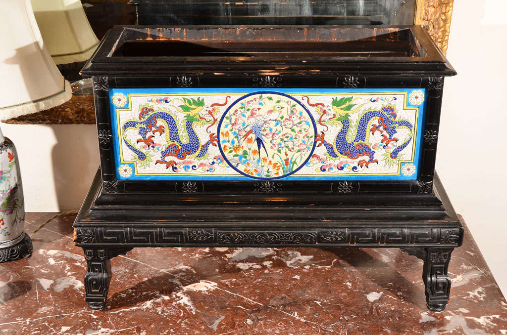 Aesthetic Movement Rectangular Planter by Jules Loebnitz for Maison Pichenot