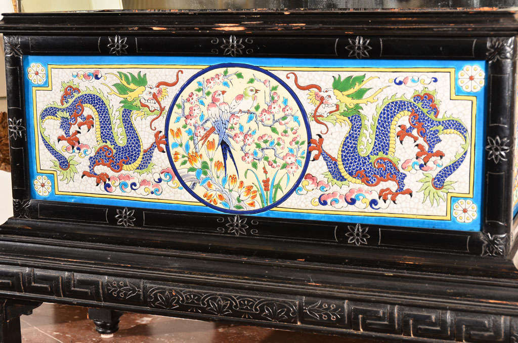 Carved Rectangular Planter by Jules Loebnitz for Maison Pichenot