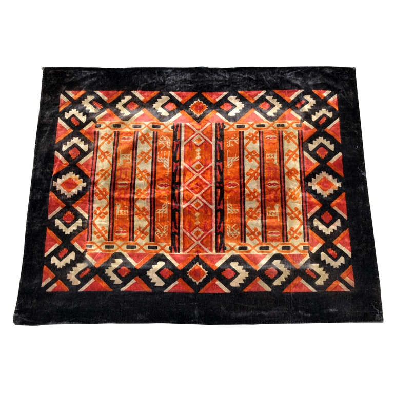 Art Deco Samt im Angebot