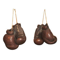 Used Old Boxing Gloves